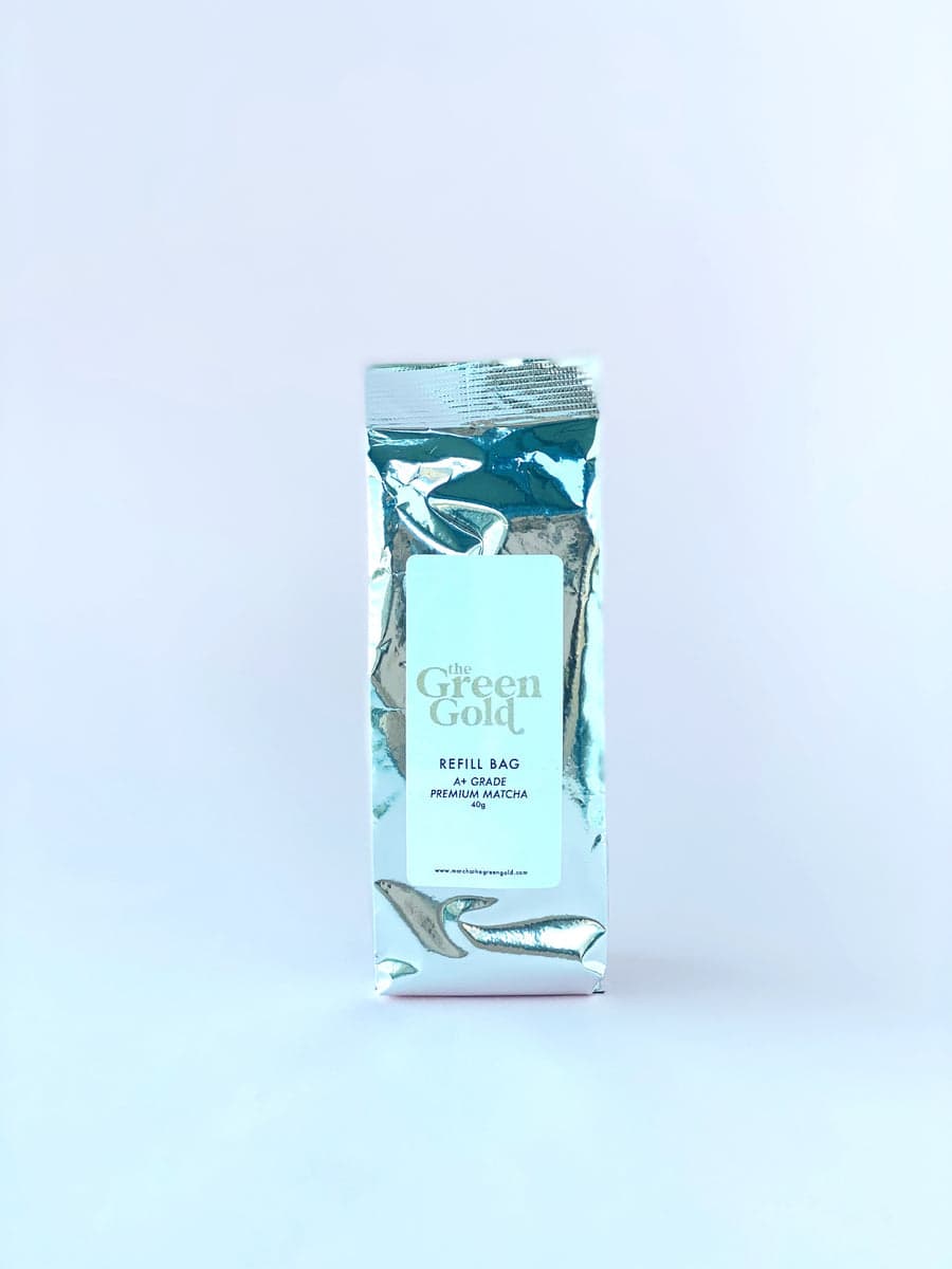 Premium Matcha Refill bag - 40 gr. New Edition by Matchathegreengold