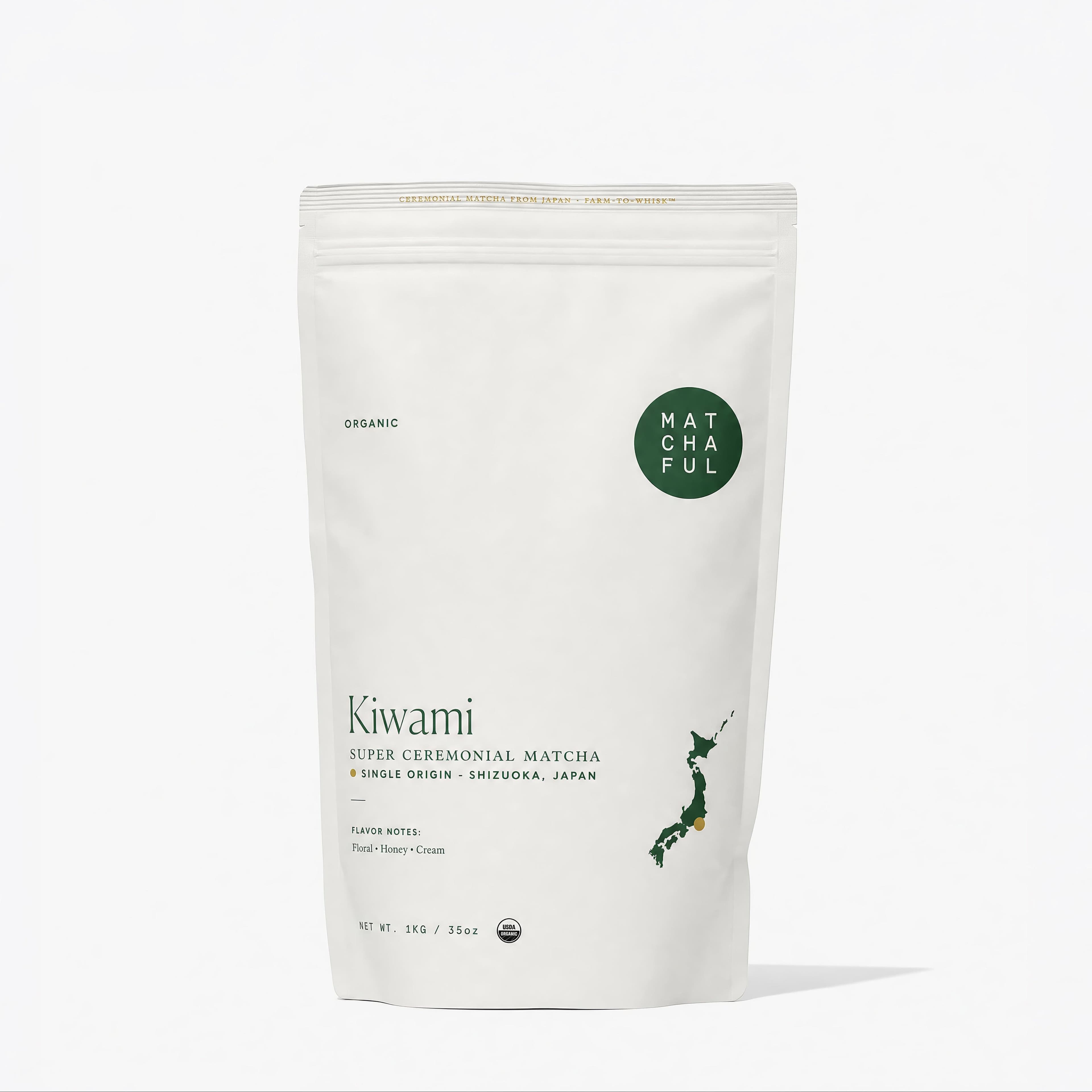 Organic Kiwami Single Cultivar Matcha - 1 KG by Matchaful