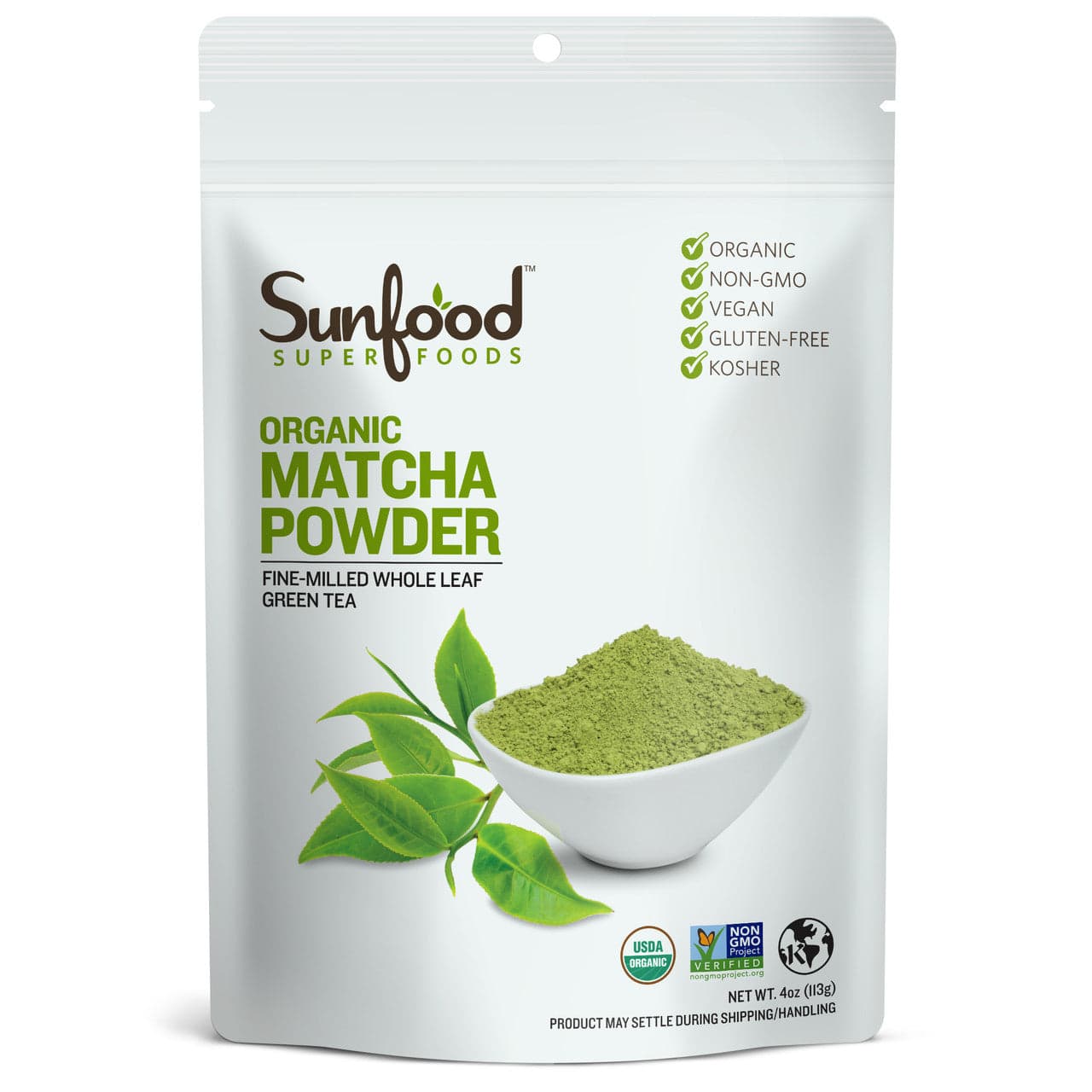 Matcha Powder, 4oz by Sunfood