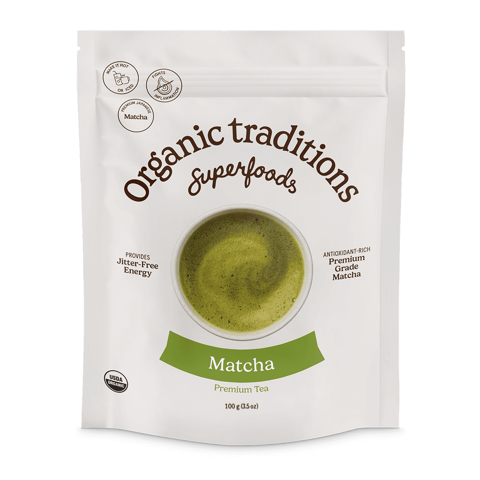 Premium Matcha Tea by Organic Traditions -- matcha product image