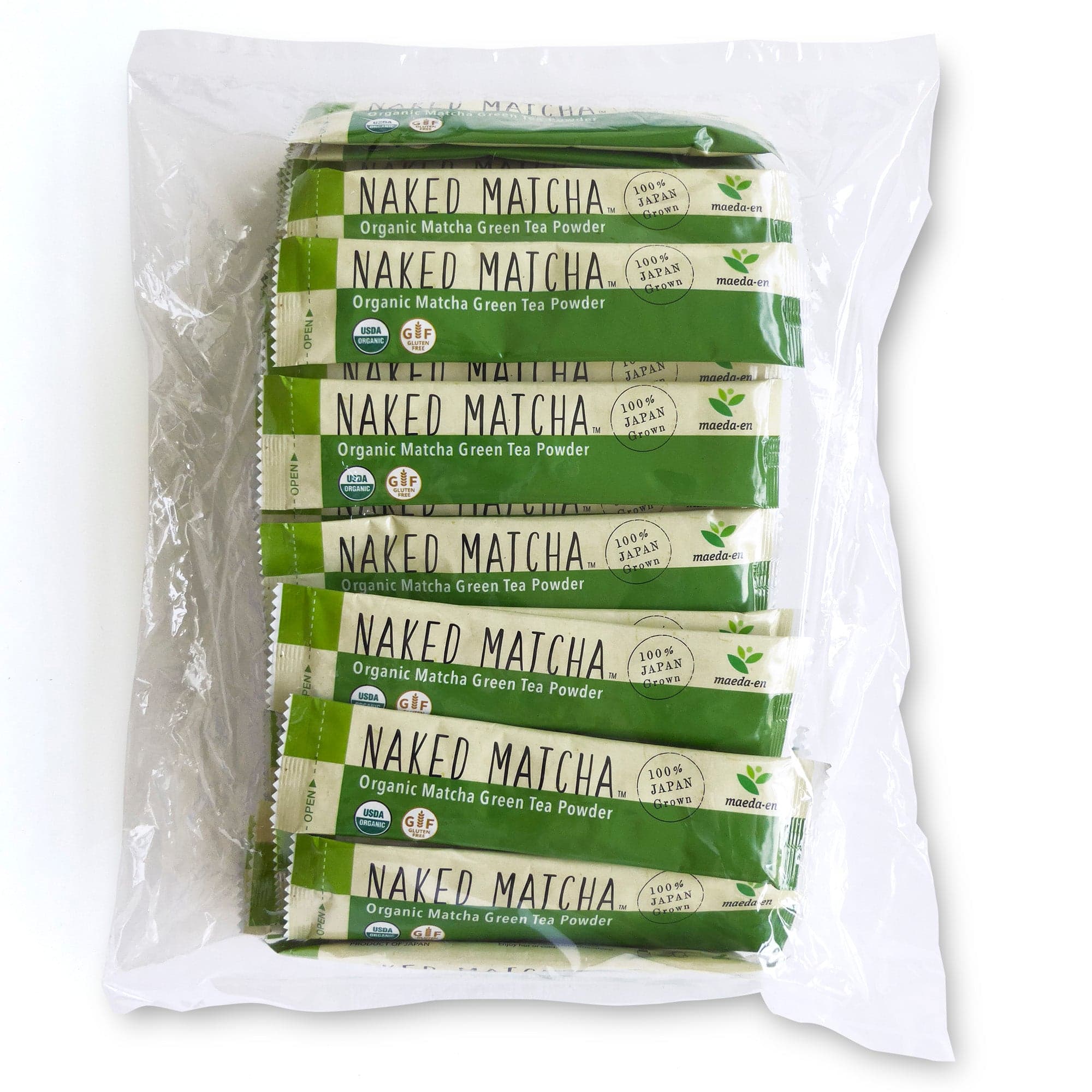 NAKED MATCHA Organic Matcha Green Tea Powder (BULK)- 50pk. (Wholesale) by Maeda-en -- matcha product image
