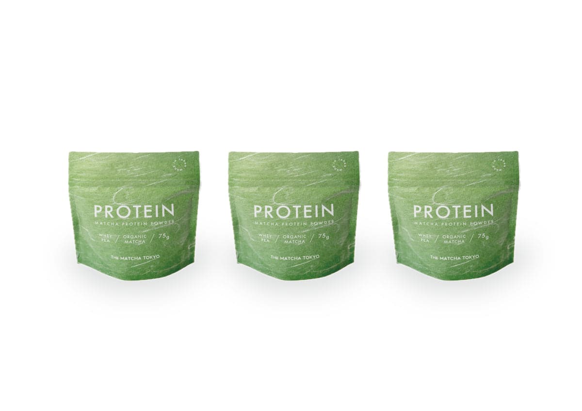 MATCHA PROTEIN POWDER x3 SET by The Matcha Tokyo -- matcha product image
