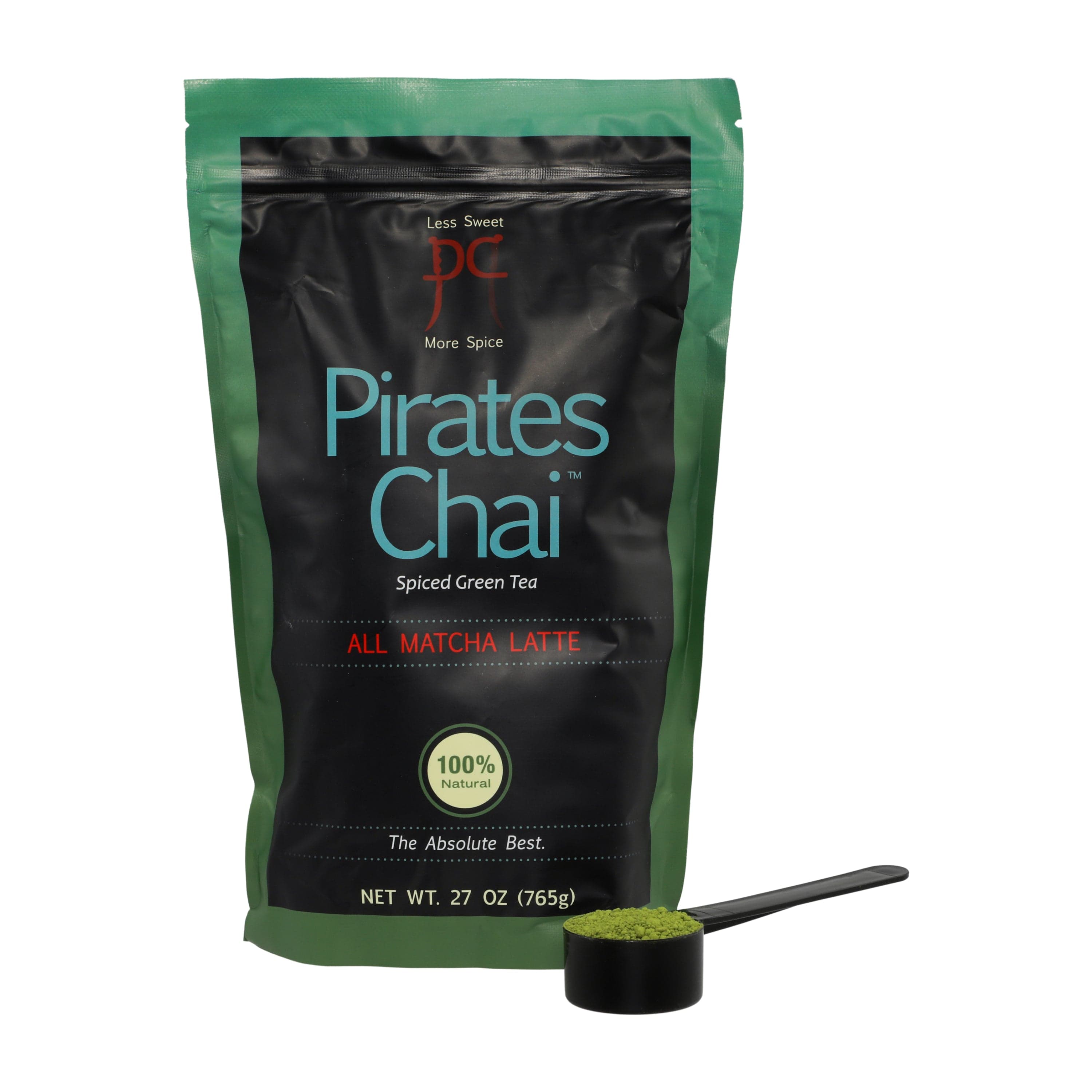 Pirates Matcha Chai Latte 27oz Barista by Pirates Matcha Chai Latte