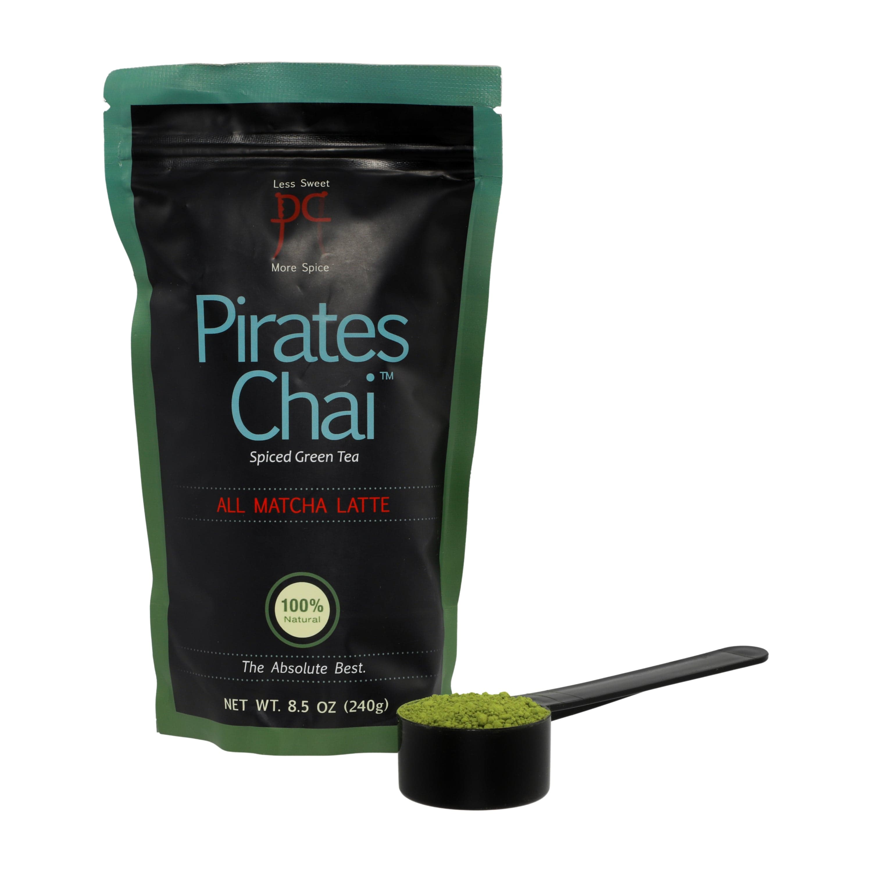 Pirates Matcha Chai Latte 8oz Retail by Pirates Matcha Chai Latte