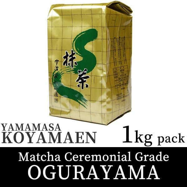 Koyamaen Matcha green tea powder Ceremonial Grade OGURAYAMA 1kg pack by Hoshino Seichaen -- matcha product image
