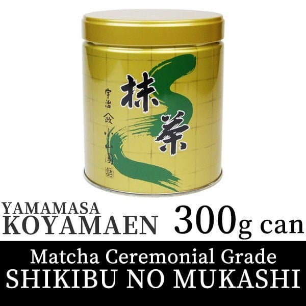 Koyamaen Matcha green tea powder Ceremonial Grade SHIKIBU-NO-MUKASHI 300g Can (10.58 oz) by Hoshino Seichaen -- matcha product image
