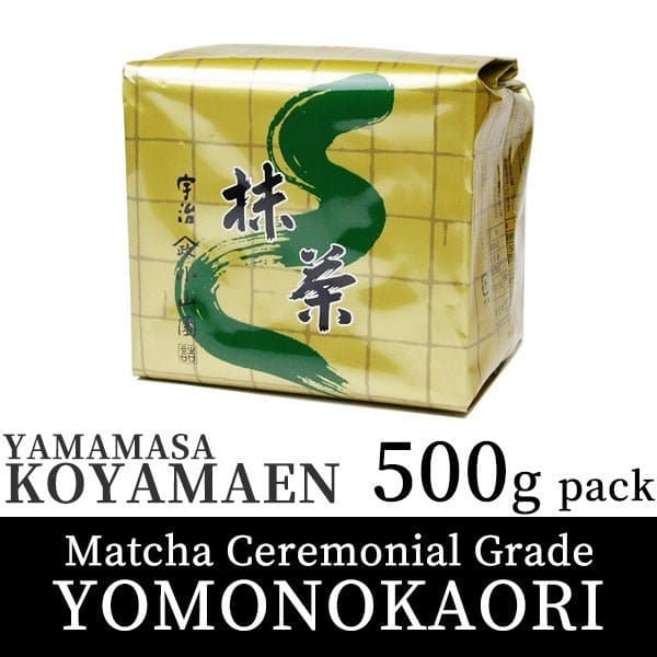 Koyamaen Matcha green tea powder Ceremonial Grade YOMONOKAORI 500g Pack (17.64 oz) by Hoshino Seichaen -- matcha product image