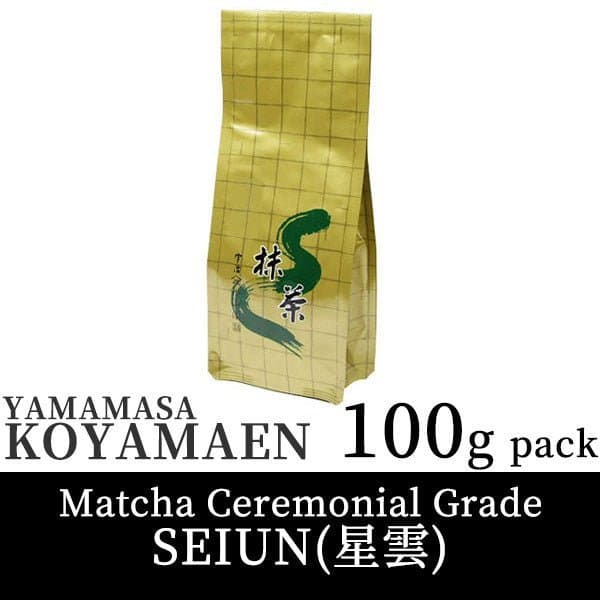 Japanese Ceremonial Matcha Green Tea Powder – SEIUN | Yamamasa Koyamaen (Uji, Japan) 100g (3.53 oz) by Hoshino Seichaen -- matcha product image