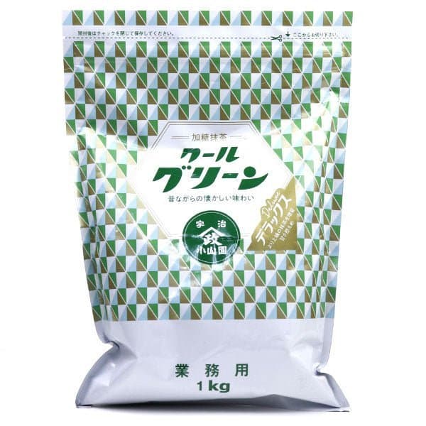 Sweetened matcha powder COOL GREEN DX KOYAMAEN Matcha 1kg pack by Hoshino Seichaen