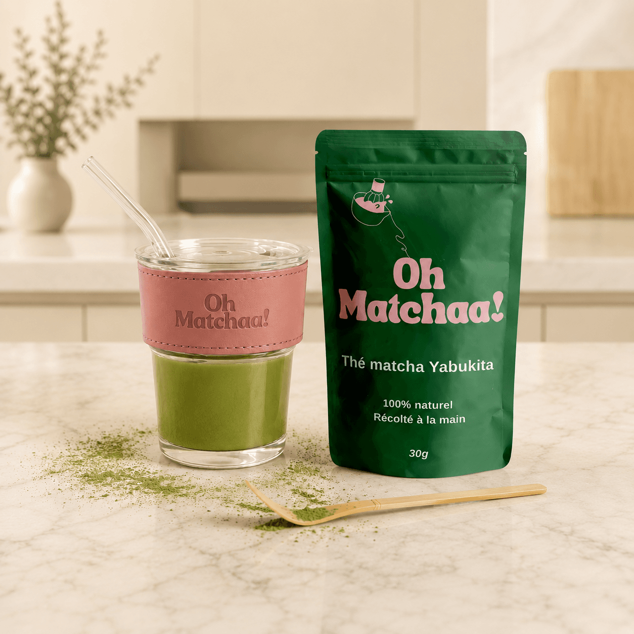 Set Vaso y Matcha by Oh-Matchaa -- matcha product image