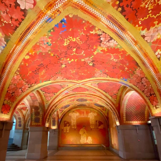 SHORT VISIT - Giacometti's Frescos at the Zurich Police's Entrance Hall by Matchart -- matcha product image