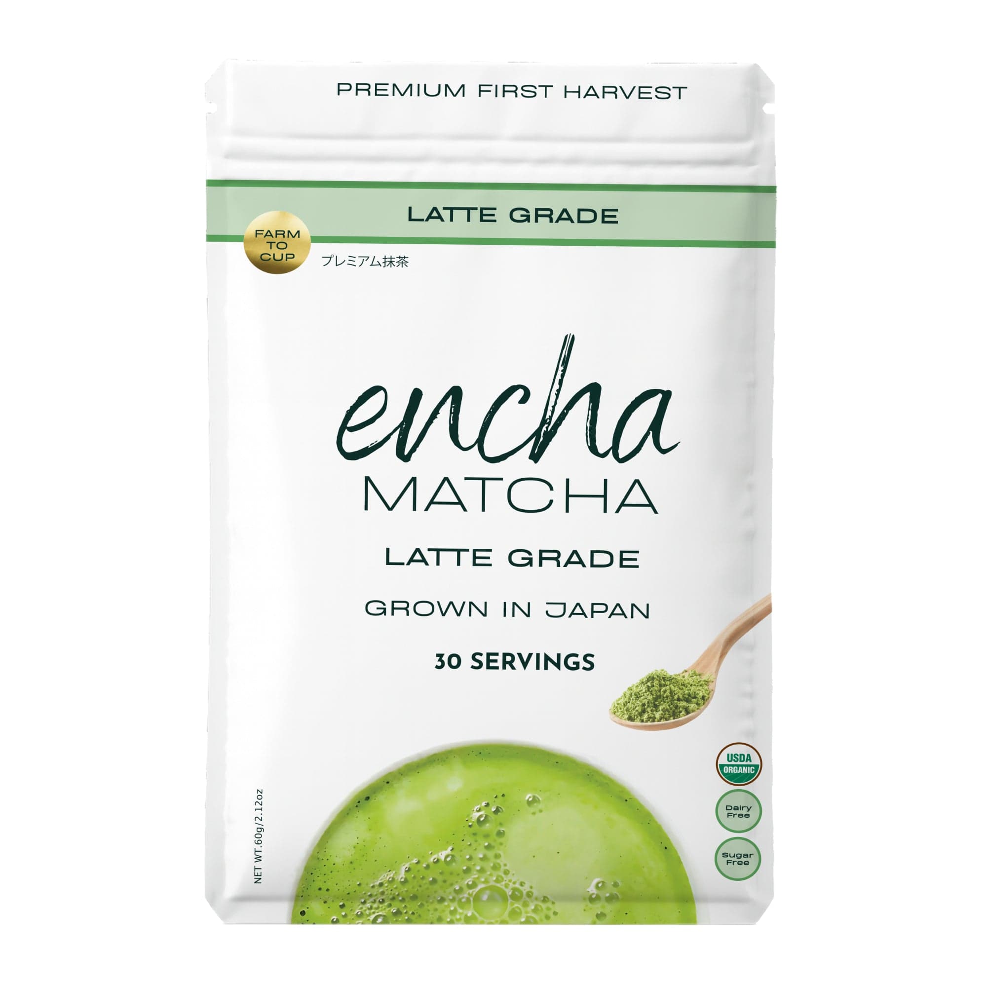 Encha Ceremonial Grade Latte Matcha Powder by Encha -- matcha product image