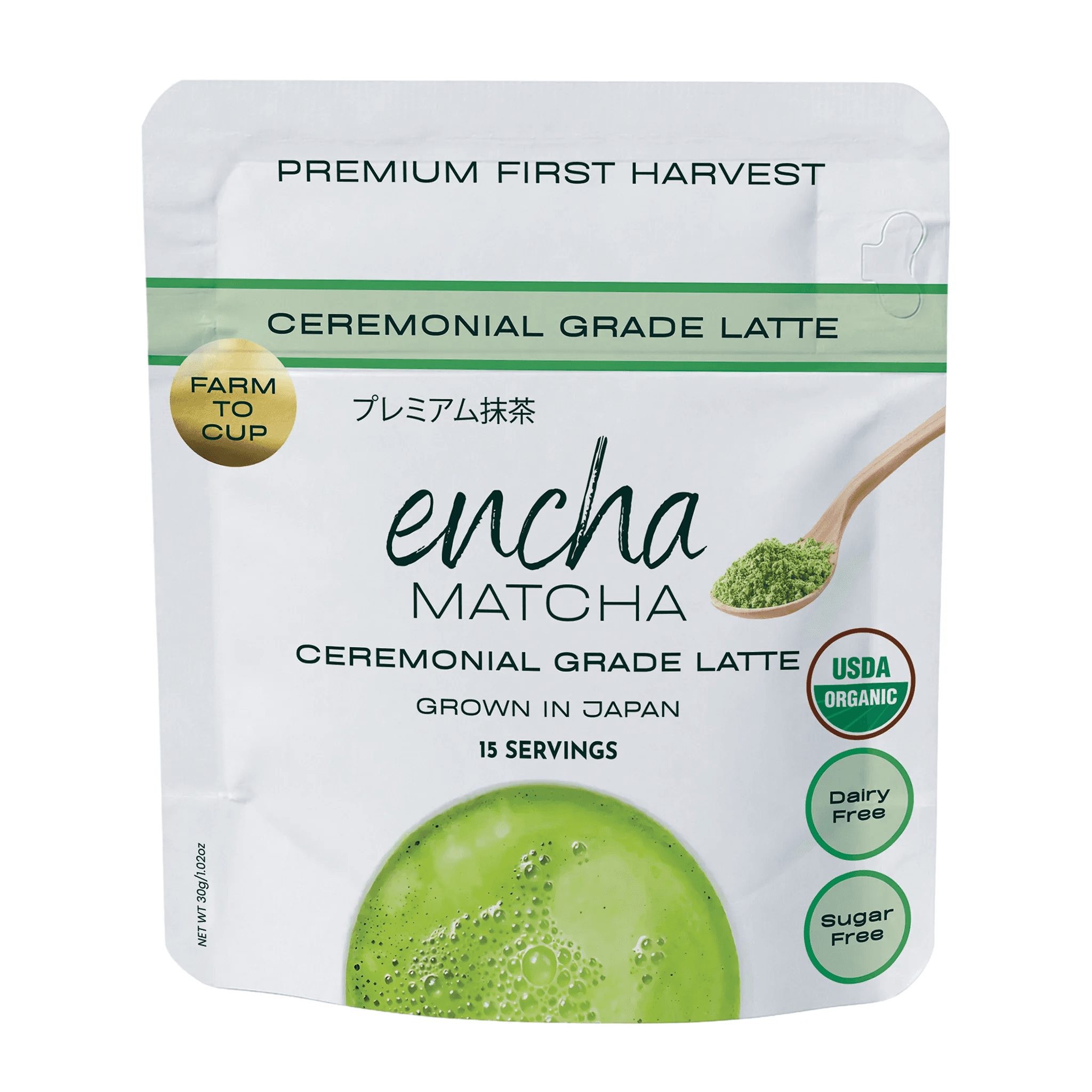 Encha Ceremonial Grade Latte Matcha Powder by Encha -- matcha product image