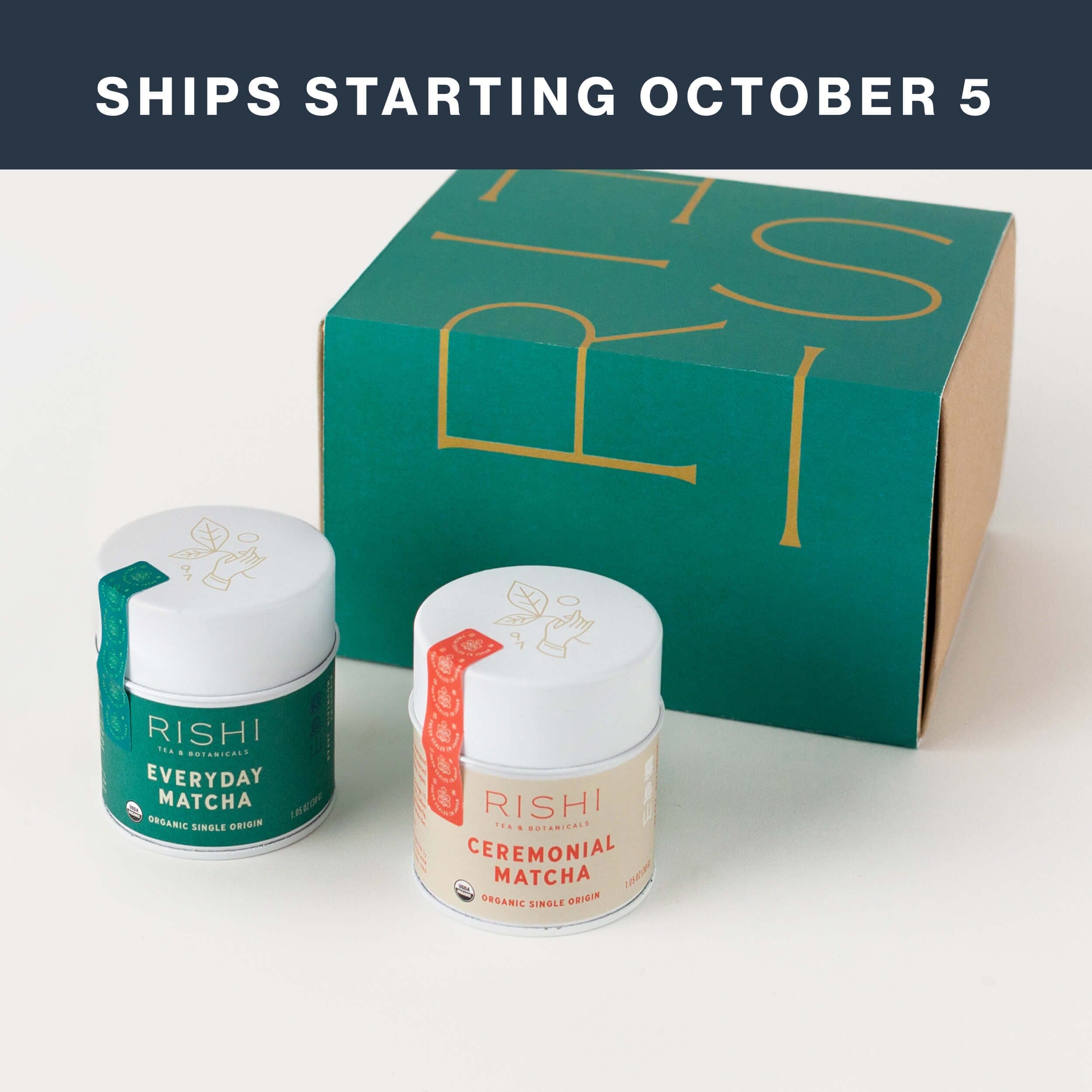 Matcha Tin Duo Sampler by Rishi Tea & Botanicals -- matcha product image