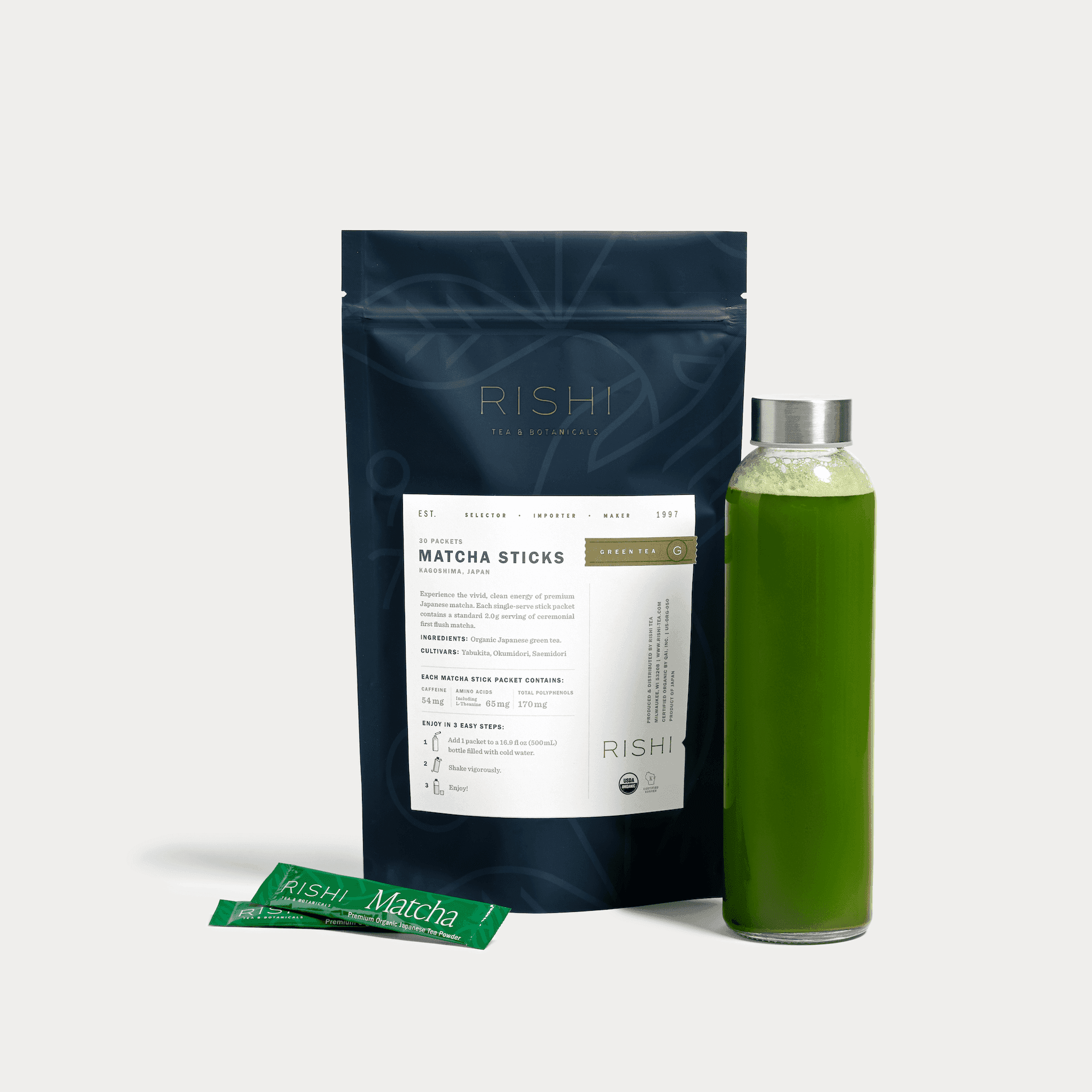 Matcha Sticks by Rishi Tea & Botanicals -- matcha product image