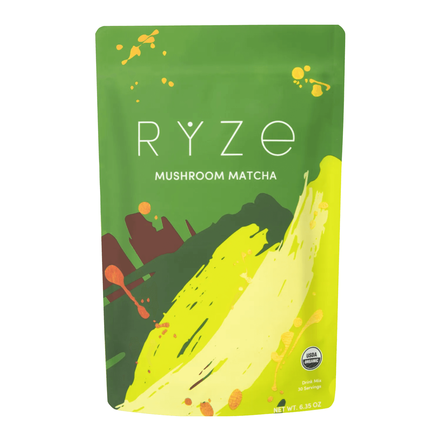 Mushroom Matcha: 30 Servings by RYZE -- matcha product image