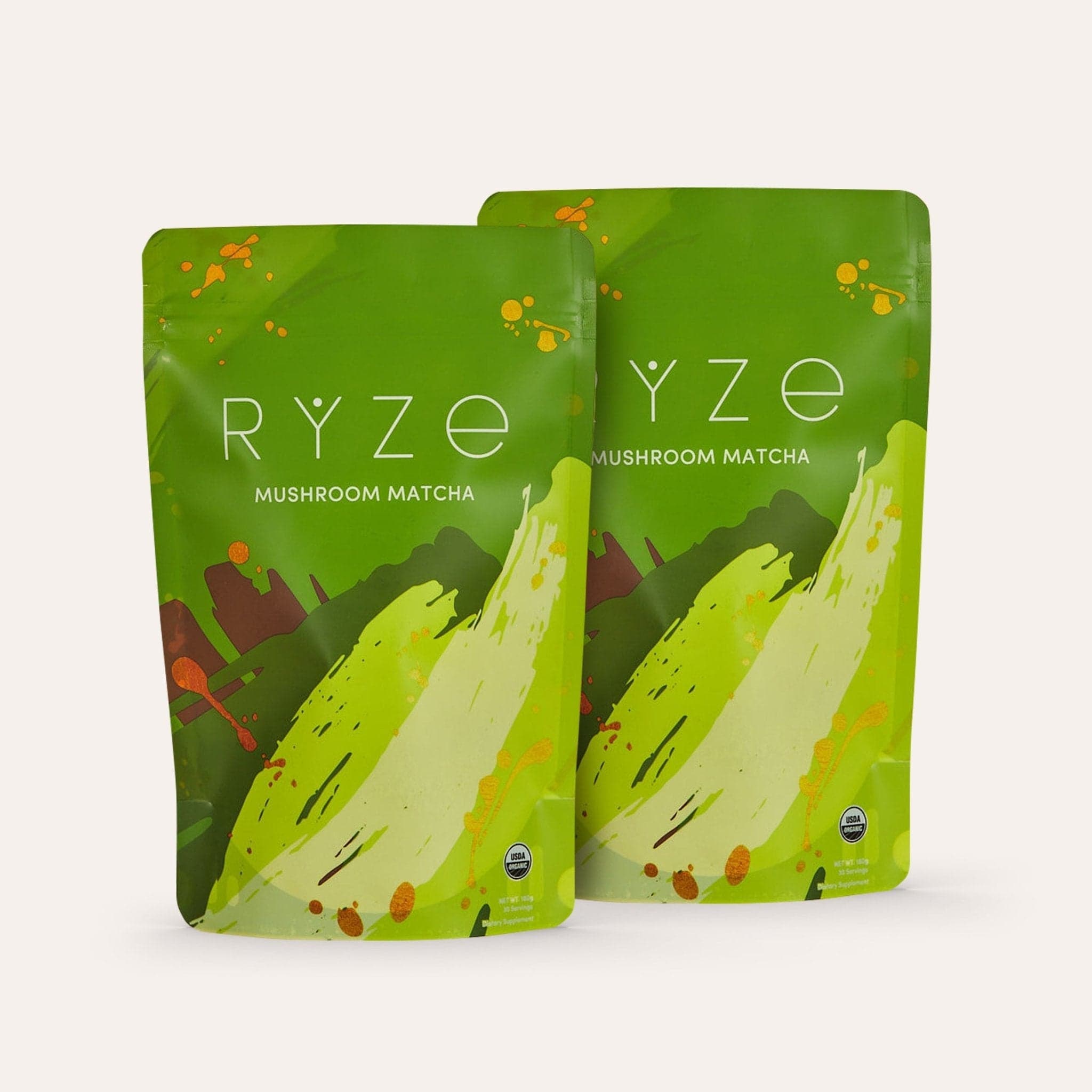 Mushroom Matcha (60 Servings) by RYZE -- matcha product image