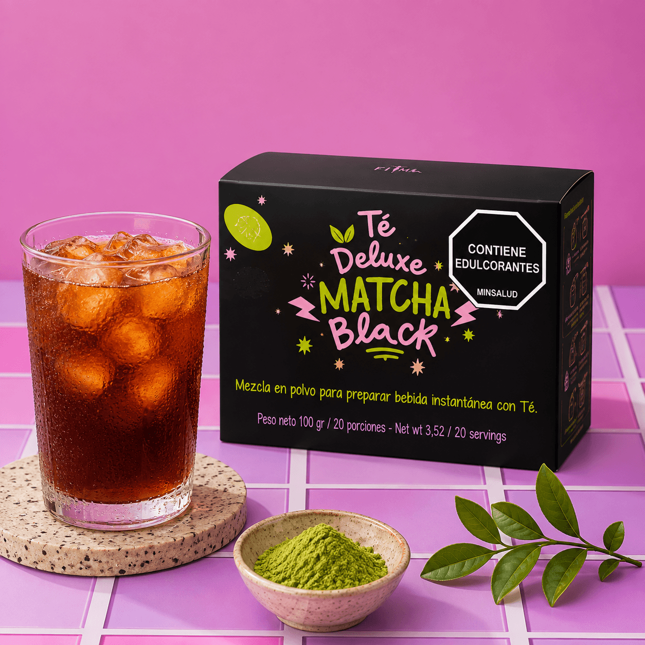Té Deluxe Matcha Black by Fitmedistribucion -- matcha product image