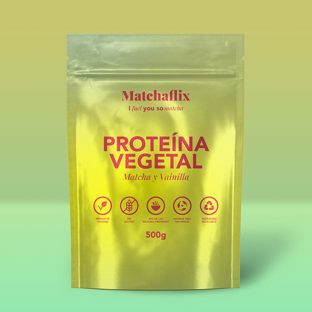 Protéines végétales au goût vanille matcha by Matchaflix