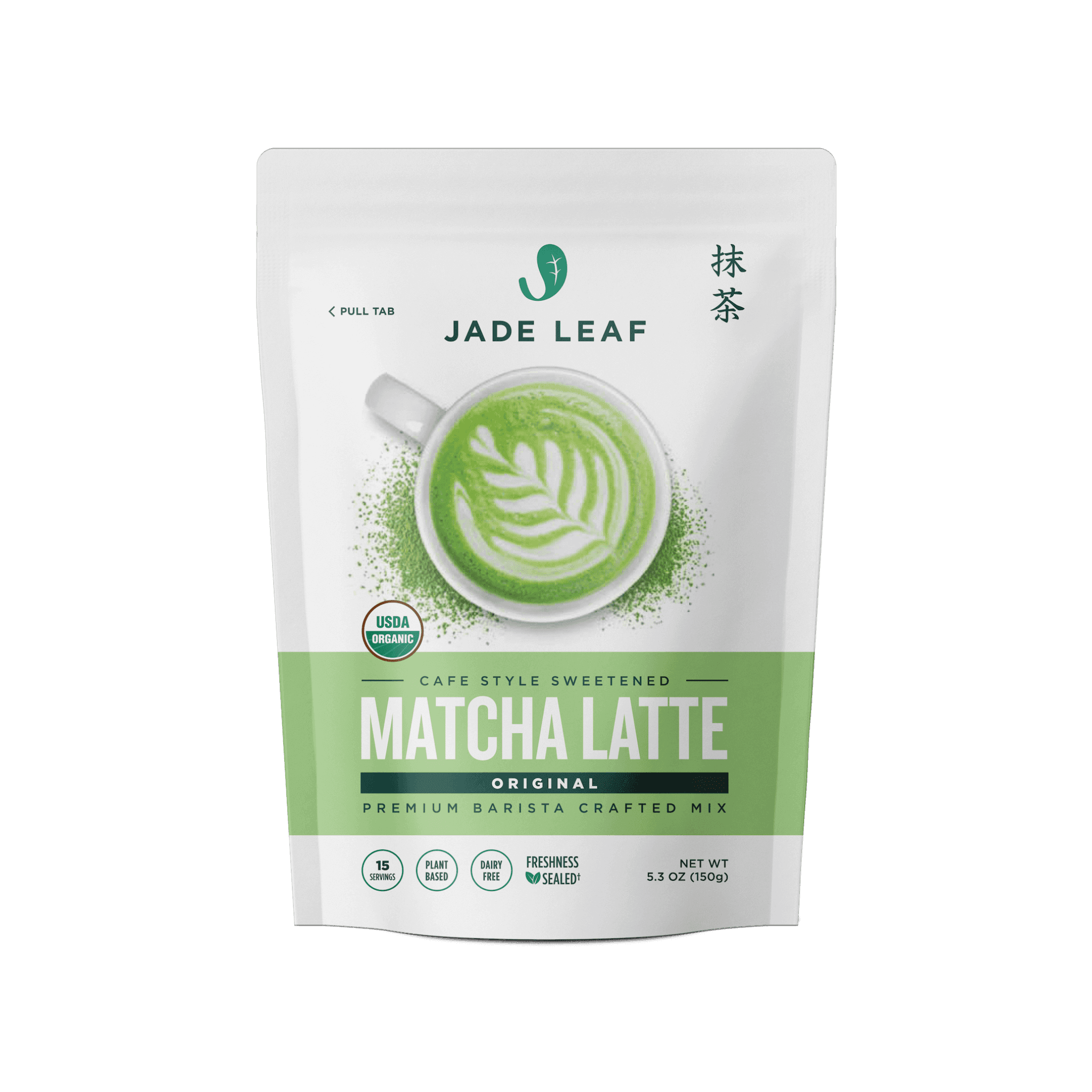 Organic Cafe Style Sweetened Matcha Latte Mix - Original by Jade Leaf Matcha