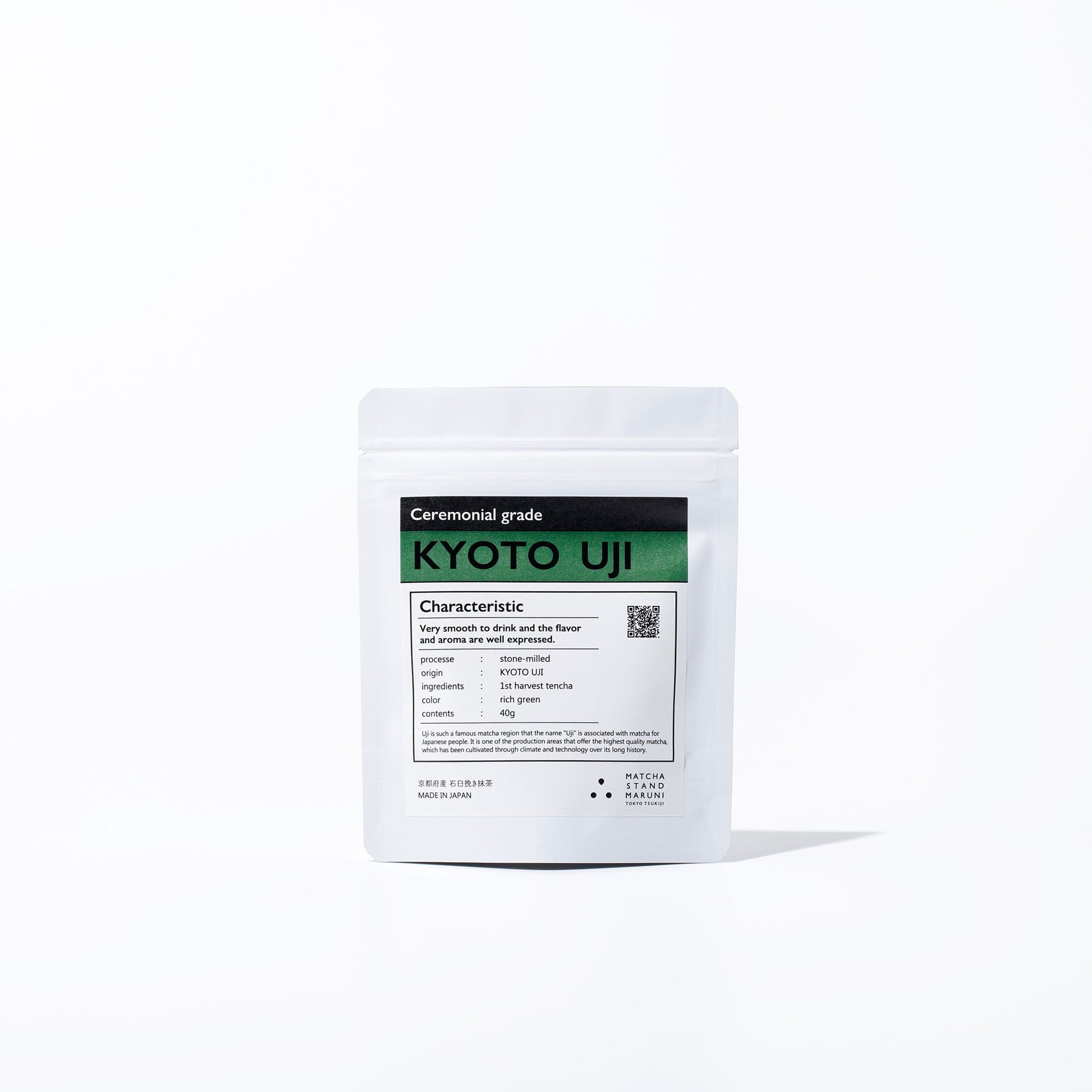 Ceremonial Grade KYOTO UJI 1.4oz (40g) |MATCHA STAND MARUNI by Matcha Stand Maruni -- matcha product image