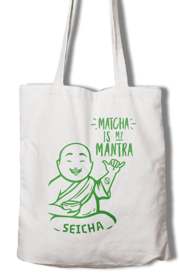 Seicha Jute-Beutel - Matcha is my mantra by Seicha Gmbh -- matcha product image