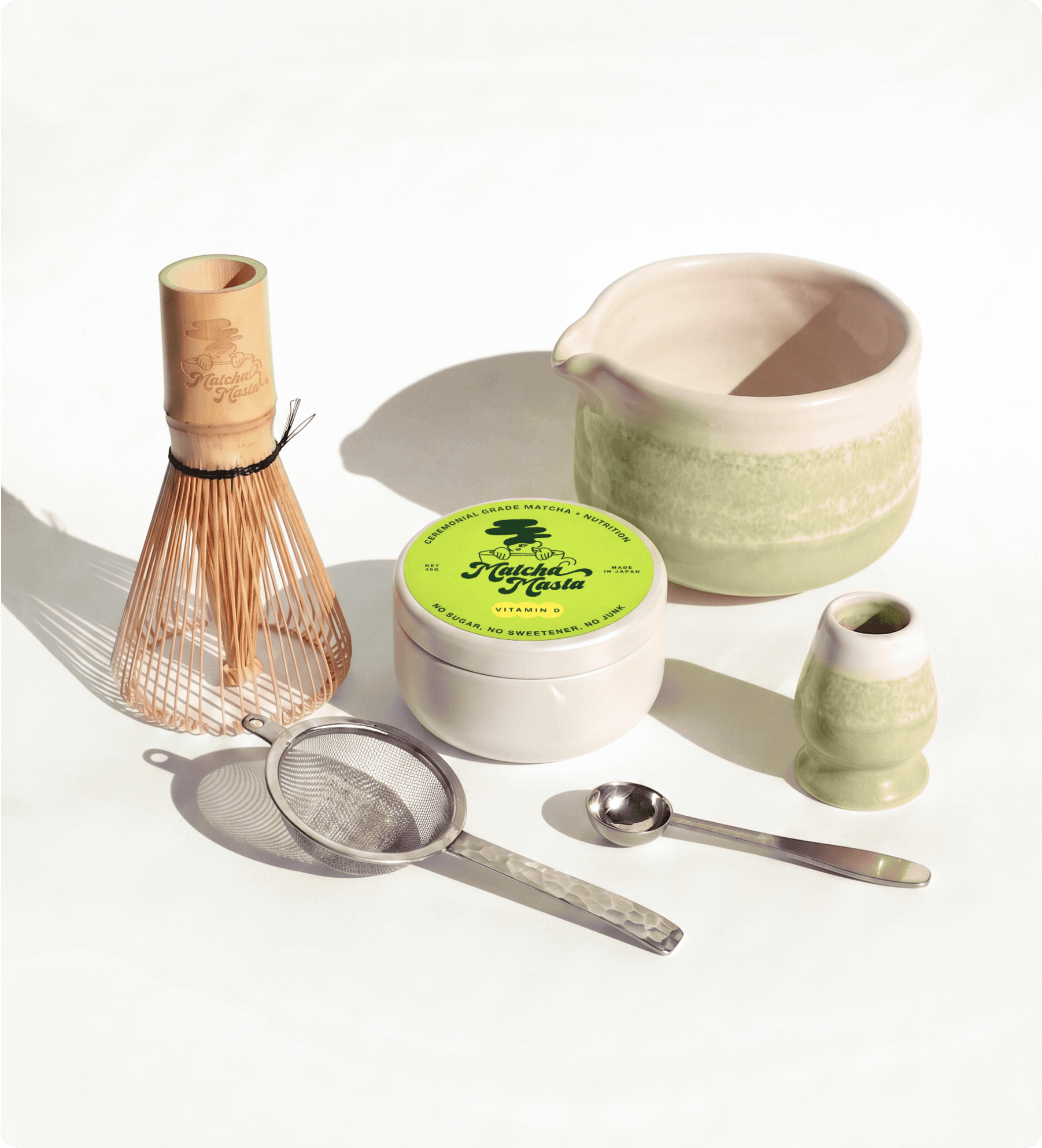 Matcha + Vitamin D 6-Piece Set: Lime Lush by Matchamasta -- matcha product image