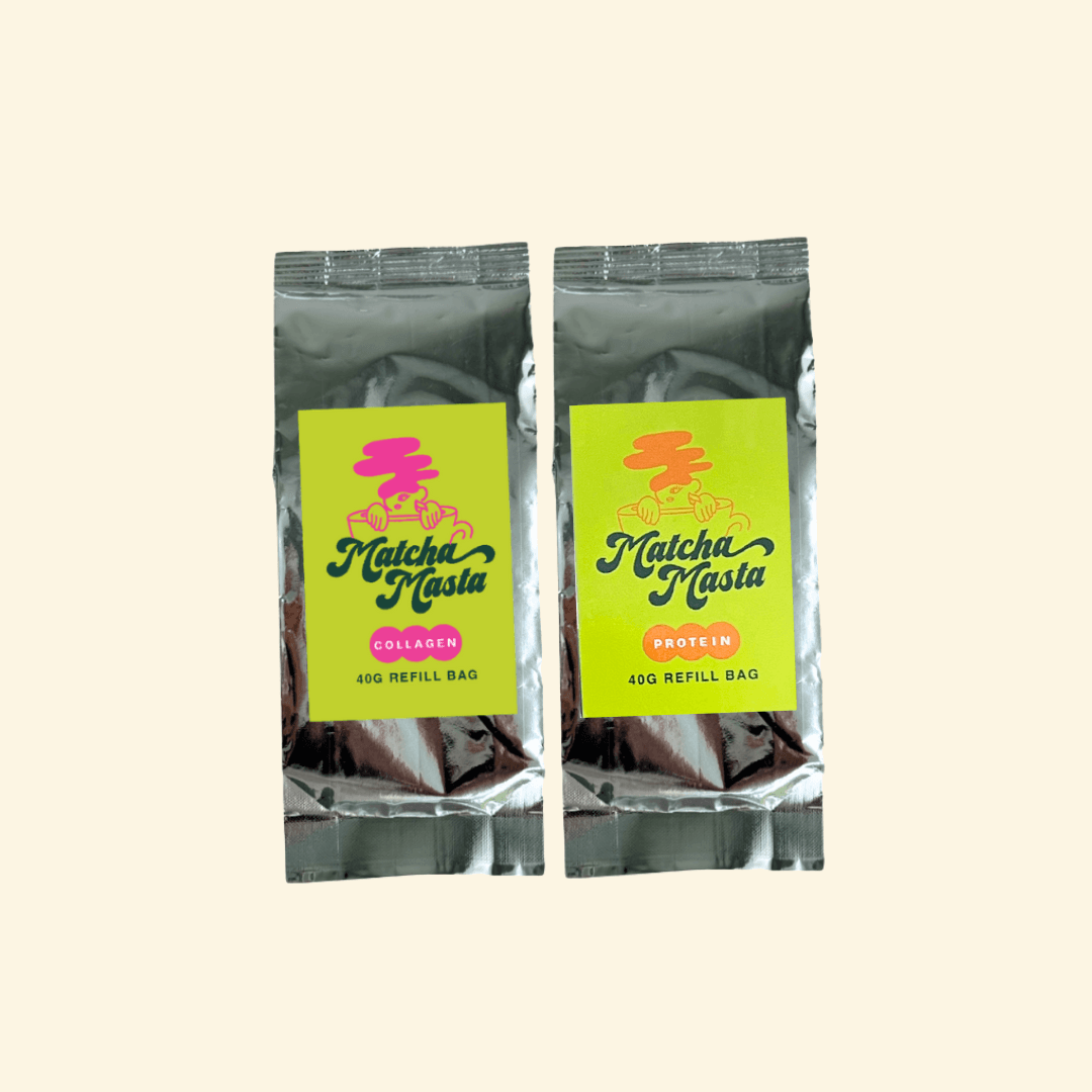 The Duo Matcha Refill Bag Bundle (40g x2) by Matchamasta -- matcha product image