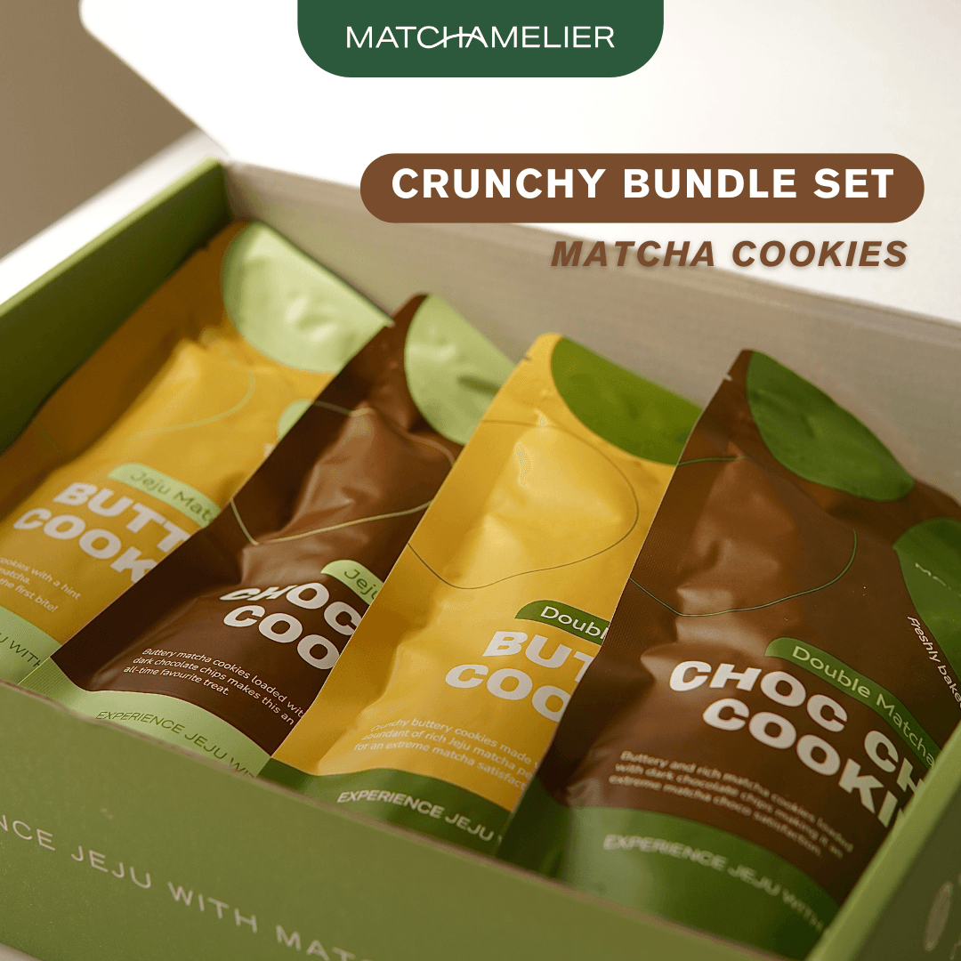 MATCHAMELIER Cookies Bundle | 4 Packets Matcha Crunchy Cookies by Matchamelier -- matcha product image