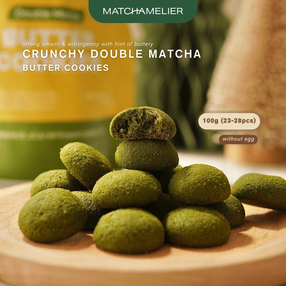 MATCHAMELIER Double Matcha Crunchy Butter Cookies 100g by Matchamelier