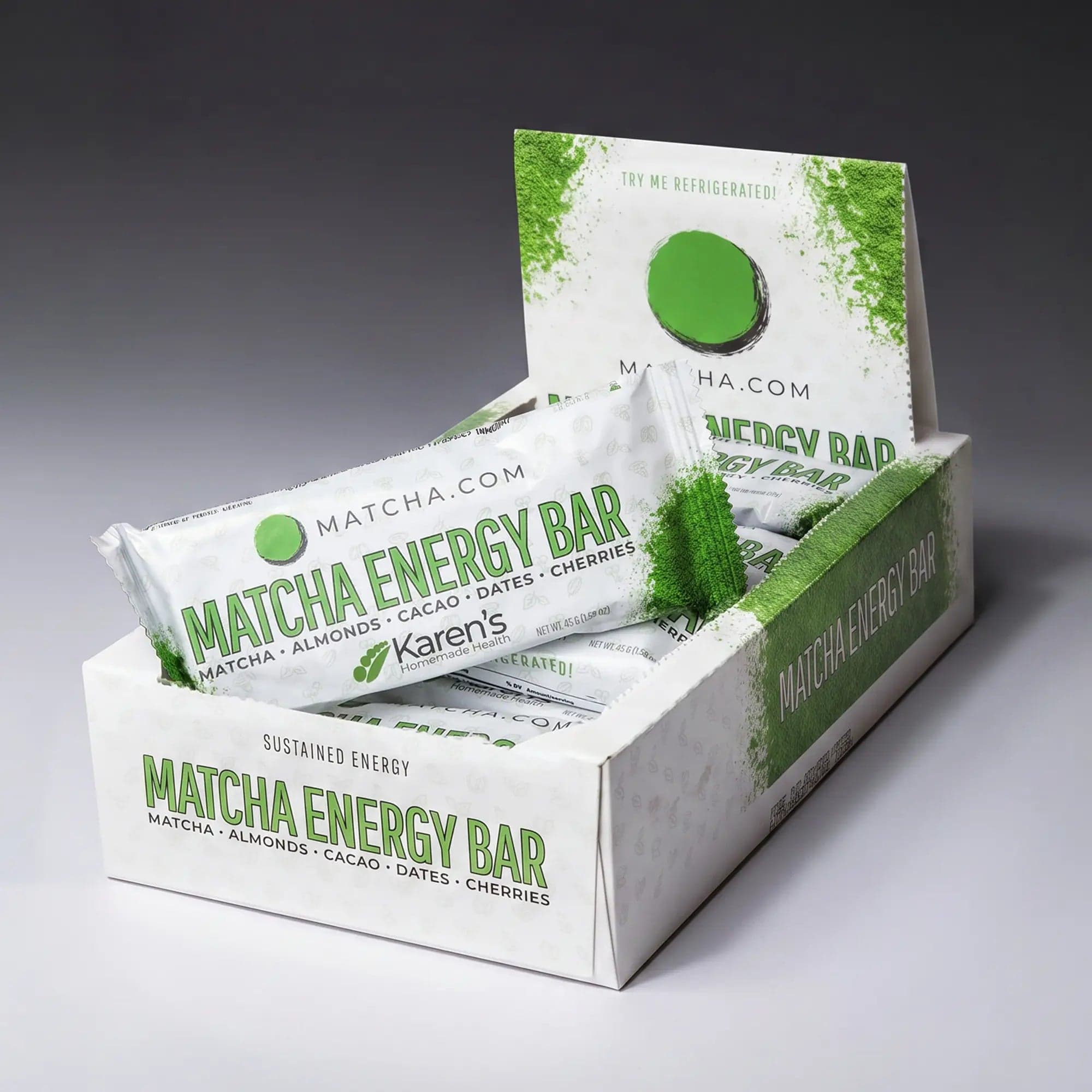 Matcha Energy Bar – Organic, High Fiber, Whole-Food (Dr. Weil Formulated) by Matcha.com -- matcha product image
