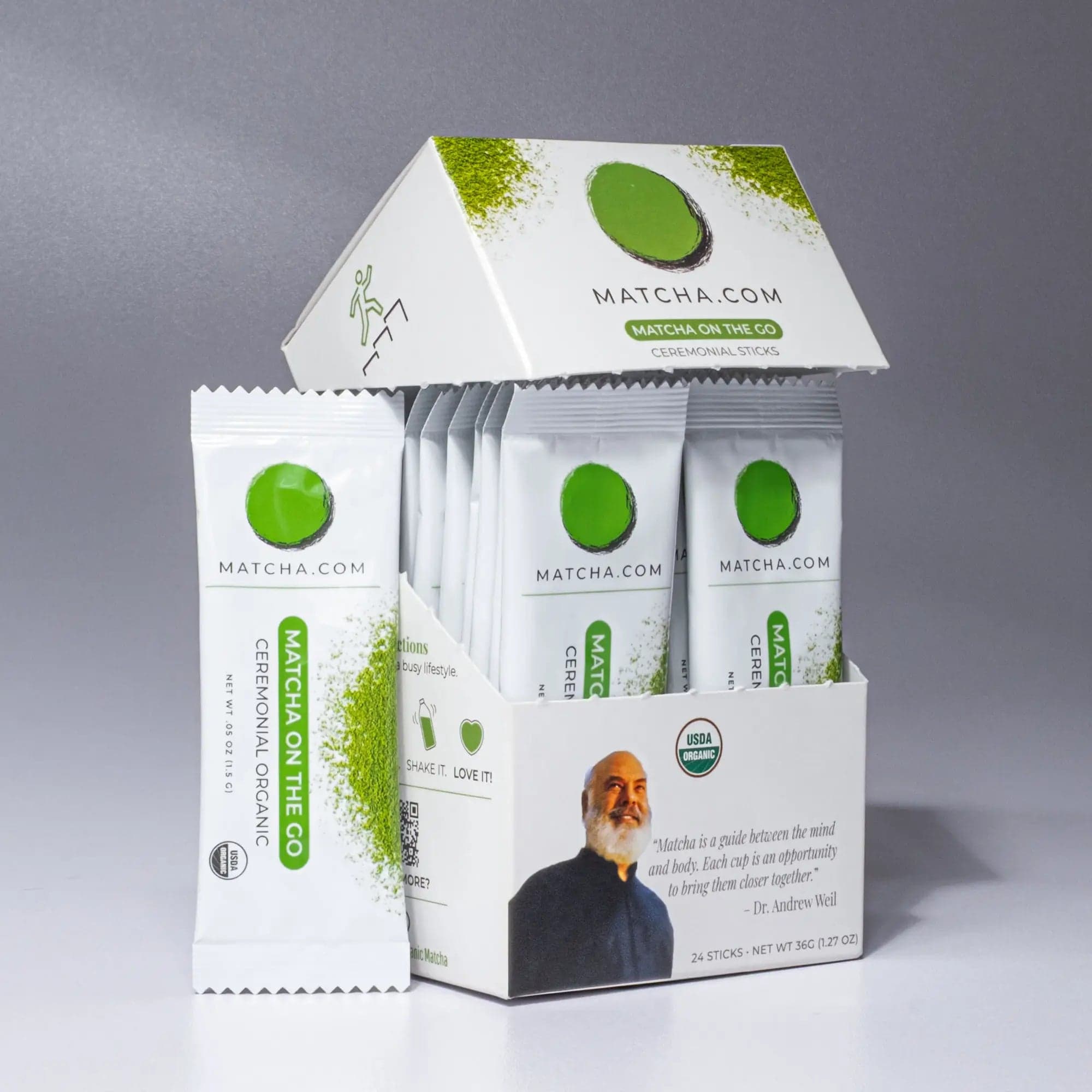 "Matcha on the Go" Organic Ceremonial Stick Packs by Matcha.com -- matcha product image