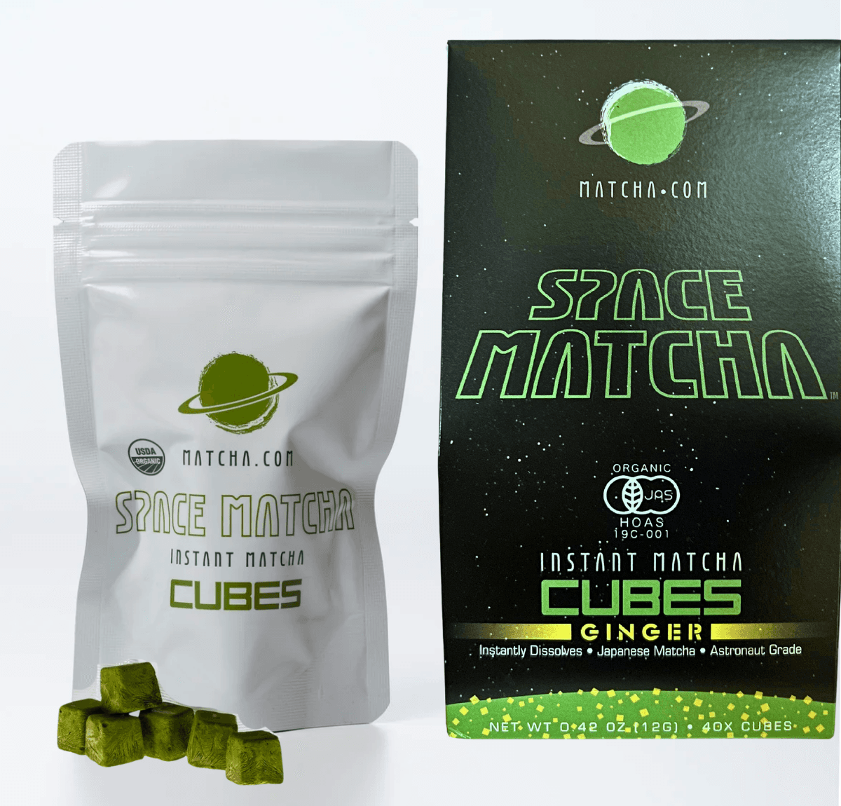 Space Matcha™ Organic Instant Matcha Cubes by Matcha.com -- matcha product image