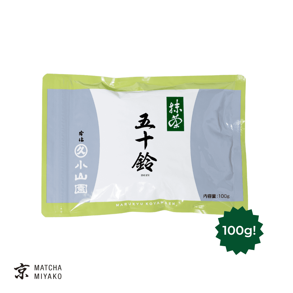 Isuzu 100g matcha powder (bag) by Matcha Miyako Webshop -- matcha product image