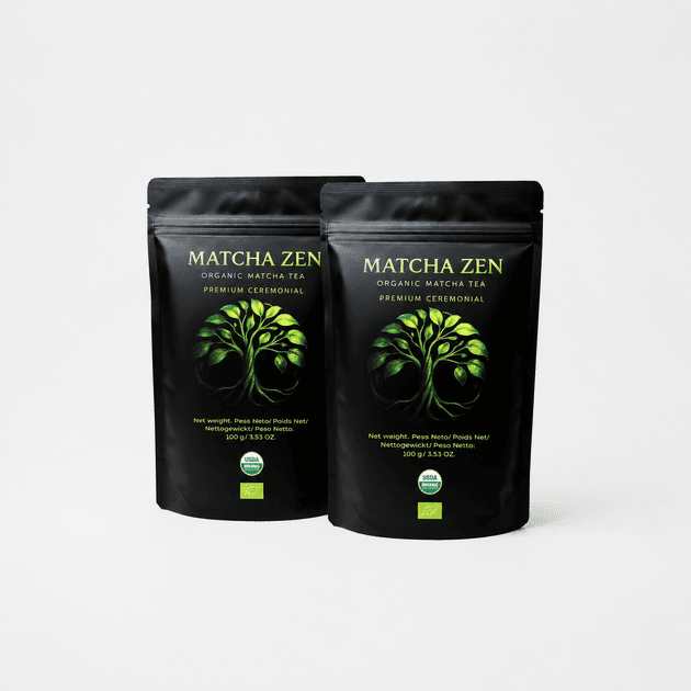 Organic Ceremonial Matcha Tea 2 x 100g Pack | Matcha Zen by Matcha Zen Te Matcha Organico -- matcha product image