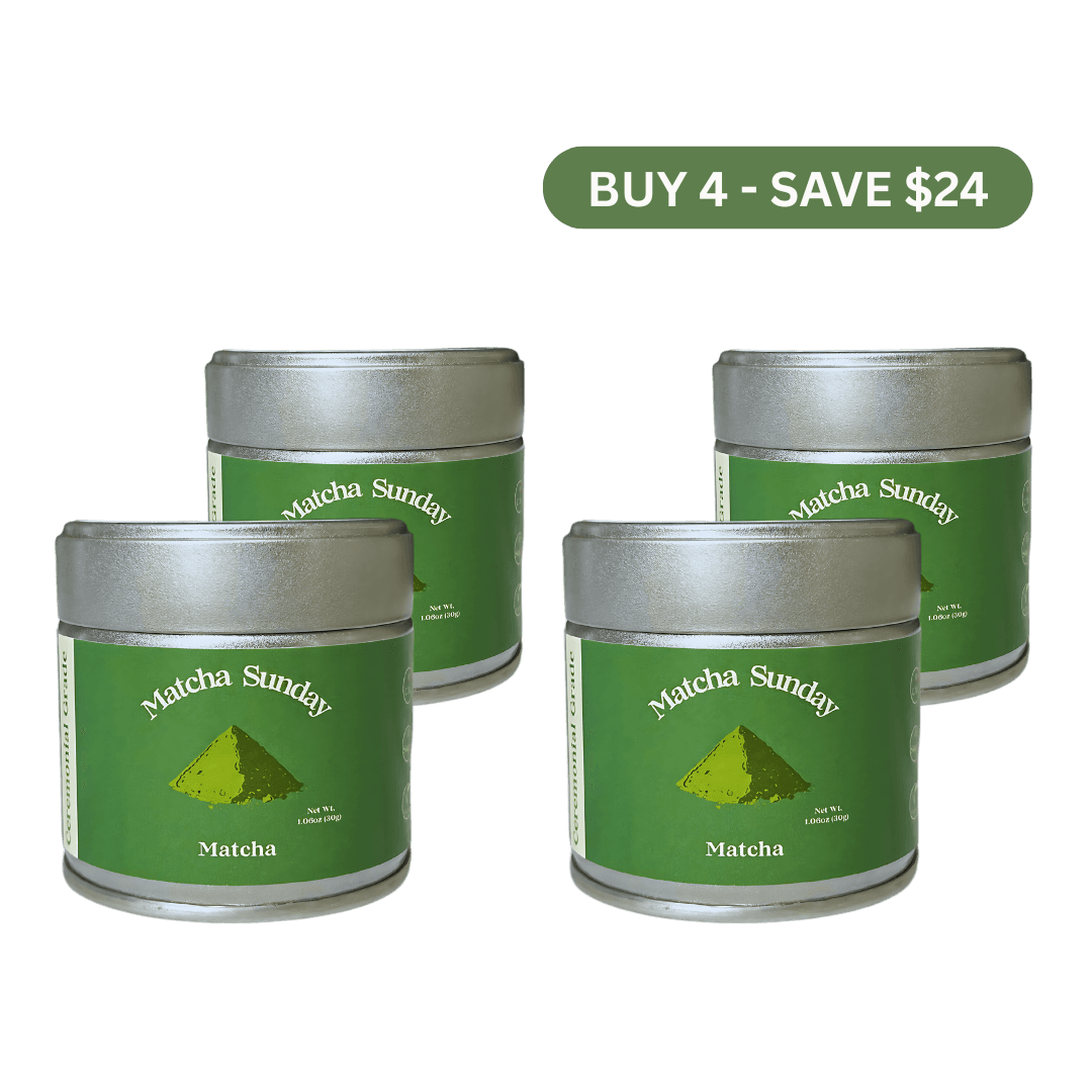 Ceremonial Grade Matcha Powder (30g) - Pack of 4 by Matcha Sunday -- matcha product image
