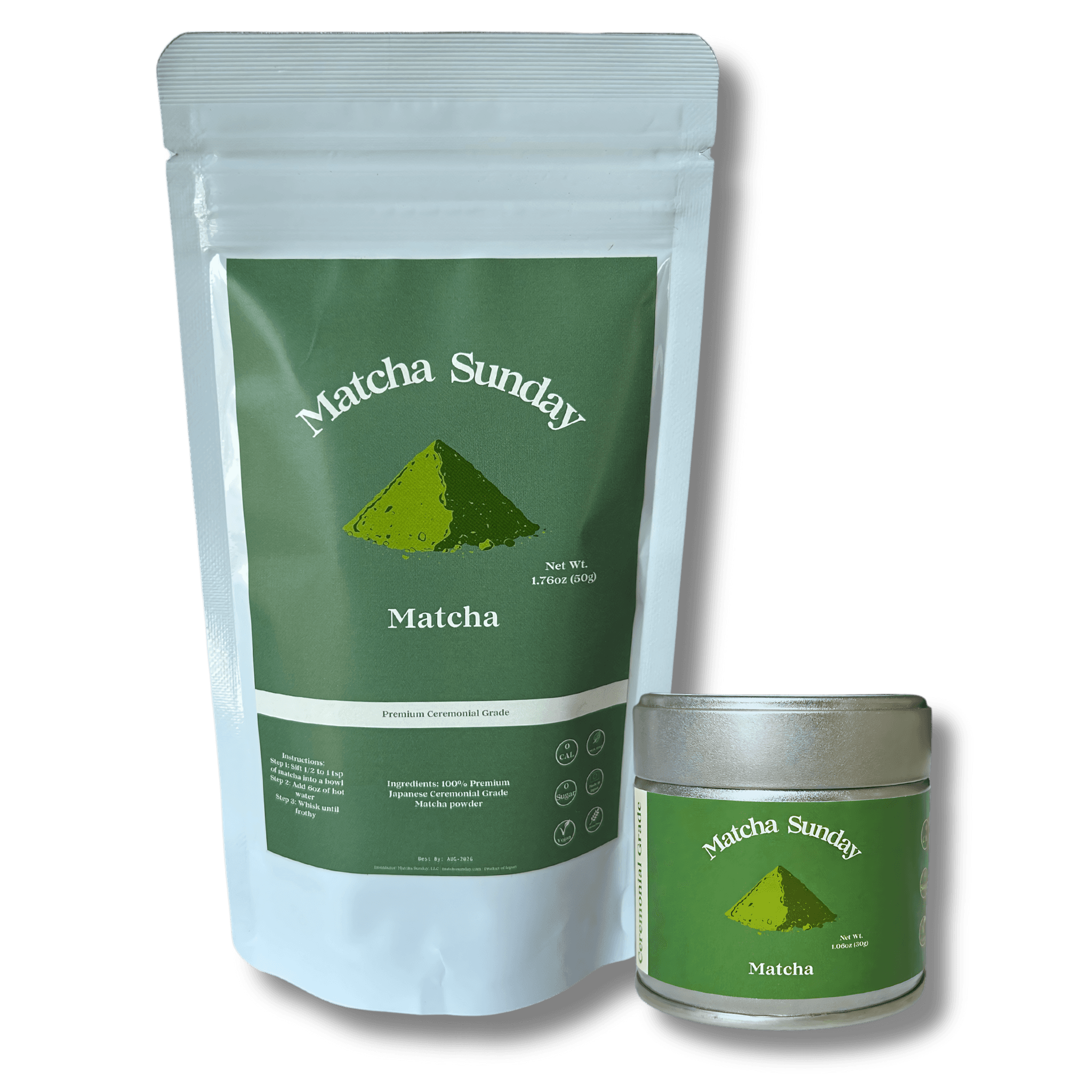 Ceremonial Grade Matcha Powder Bundle by Matcha Sunday -- matcha product image