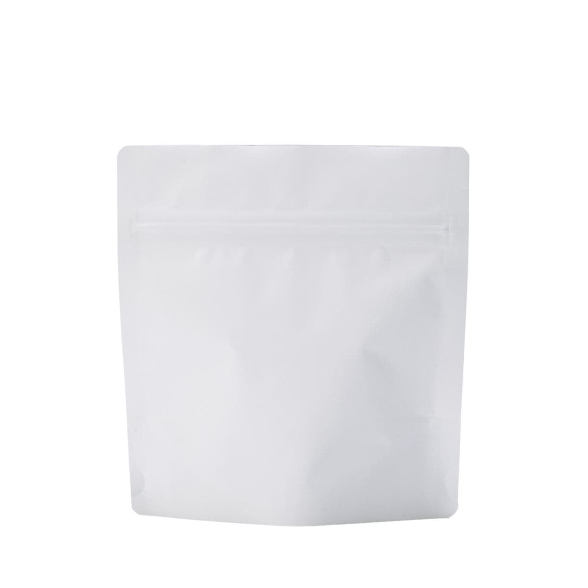 #011 Ceremonial Matcha White Label ZIPPER BAG - COLOR: WHITE by Matcha Direct -- matcha product image