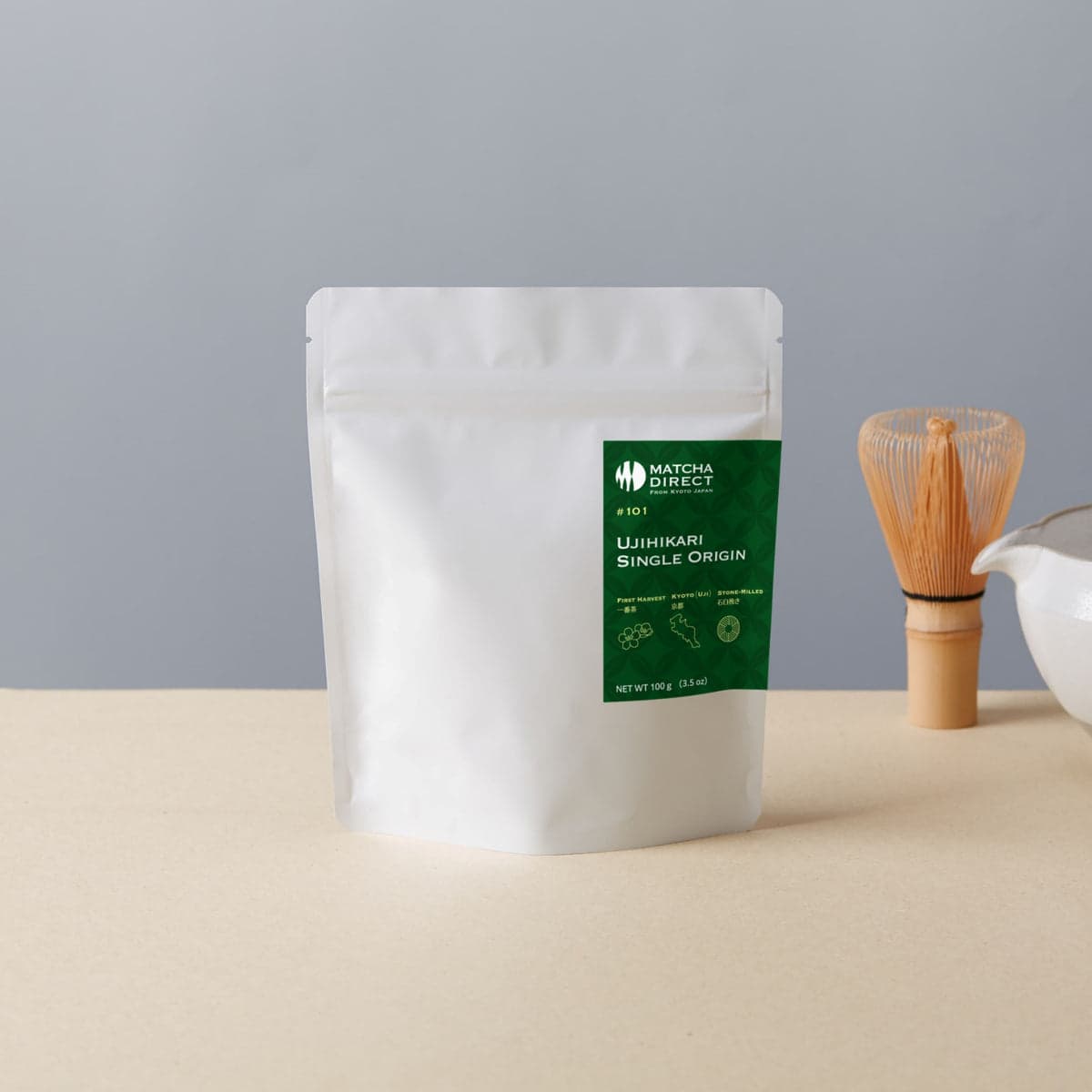 #101 Ujihikari Single Origin by Matcha Direct -- matcha product image